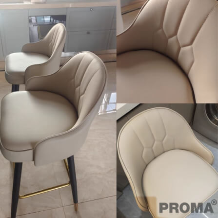  [Pre-order] เก้าอี้บาร์ทรงสูง สไตล์โมเดิร์น Proma-C-62 75 ซม. สีกากี_1
